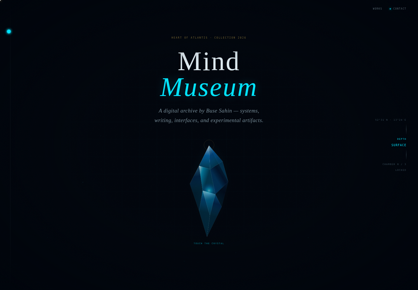 Mind Museum title interface crop